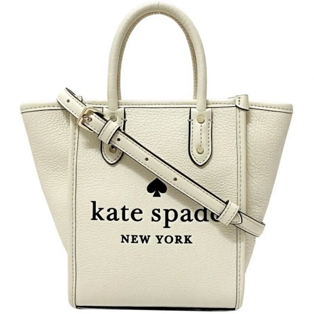 Kate Spade New York Mini Ella Crossbody Women’s Tote Bag - Parchment White